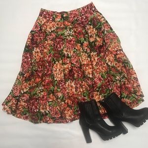 Premise floral circle skirt